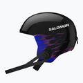 Gyerek sísisak Salomon Equipe Fis + Chinguard Jr black/flames 4
