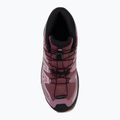 Gyermek kirándulócipők Salomon XA Pro Mid Waterproof nocturne/dusky orchid 5