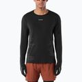 Férfi futó hosszú ujjú póló Salomon Sense Aero GFX Tee LS deep black/black beauty
