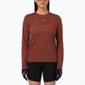 Női hosszú ujjú póló futáshoz Salomon Shakeout Core LS Tee burnt umber