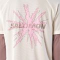 Férfi futó póló Salomon Shakeout Core GFX SS Tee whisper white/pink frosting 4