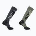 Sízokni Salomon S/Access 2-Pack anthracite/deep lichen green