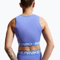 Női edzőpóló Nike Pro Dri-Fit sapphire/white 5