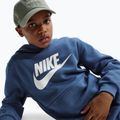Gyerek pulóver Nike Club Fleece Hoodie mystic navy/white 5