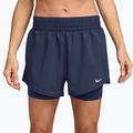 Női rövidnadrág Nike One Dri-Fit High-Waisted 3" 2In1 midnight navy/white