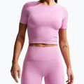 Női rövidnadrág Nike Zenvy High Waisted Biker 5" light magenta/white 5