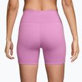 Női rövidnadrág Nike One High-Waisted Biker 5" light magenta/white 2