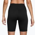 Női rövidnadrág Nike One High-Waisted Biker 8" black/white 2