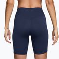 Női rövidnadrág Nike One High-Waisted Biker 8" midnight navy/white 2