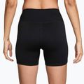Női rövidnadrág Nike One High-Waisted Biker 5" black/white 2