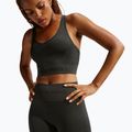 Női rövidnadrág Nike Pro Seamless High-Waisted Biker 5" dark smoke grey 4
