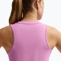 Női edzőpóló Nike One Classic Dri-Fit light magenta/white 6