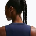 Női edzőpóló Nike One Classic Dri-Fit midnight navy/white 5
