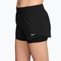 Női futó rövidnadrág Nike One Dri-FIT 2IN1 black/white 3