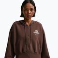 Női kapucnis pulóver Nike Phoenix Full-Zip Hoodie light chocolate