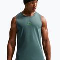 Férfi edzőpóló Nike Pro Training Dri-Fit mineral slate/green strike 4
