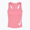 Női futópóló Nike Swoosh Run Dri-Fit peony/photon dust/white 2