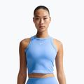 Női póló Nike One Fitted Dri-Fit Cropped Tank thunder university blue/white
