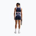 Női edzőpóló Nike One Dri-Fit midnight navy/hydrogen blue/white 3