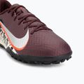 Férfi futballcipő Nike United Mercurial Vapor 16 Academy TF burgundy crush/metallic silver 7