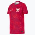 Gyerek focimez Nike Dri-Fit Poland Stadium Away 2026 noble red/sport red