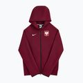 Férfi futballpulóver Nike Tech Fleece Poland Full Zip Hoodie team red 3