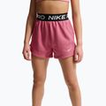 Nike Pro Fleece gyerek rövidnadrág Dri-Fit peony/peony/black/white 4