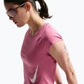 Női futópóló Nike Swoosh Run Dri-Fit peony/photon dust/white 5