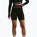 Női edzősort Nike Pro Seamless High Waisted Biker 5" black/white 5
