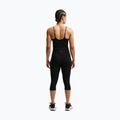 Nike One közepes tartású női edzőpóló fekete/fehér 3