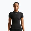 Női edzőpóló Nike One Fitted black/white