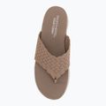 Női papucsok SKECHERS Ultra Flex 3.0 Rhythm Waves brown 5
