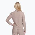 Női pulóver SKECHERS GO Luxe Rib Everyday Full Zip taupe/brown 2