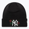 Női téli sapka New Era Sequin Rose Beanie New York Yankees fekete