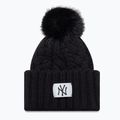 Női téli sapka New Era Cable Wide New York Yankees fekete