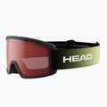 Gyerek síszemüveg HEAD Contex Yuki Jr red/lime