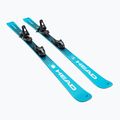 Gyermek lesikló sílécek + kötések HEAD WC e.Race Team SW JRS + Jrs 7.5 GW CA blue/white 2