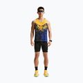 Férfi futópóló Nike AeroSwift Dri-Fit ADV Singlet citron pulse/lapis/bright crimson 2