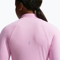 Női futópulóver Nike Tempo Dri-Fit 1/4 Zip pink rise 5
