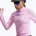 Női futópulóver Nike Tempo Dri-Fit 1/4 Zip pink rise 6