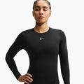Női edző hosszú ujjú póló Nike One Fitted black/white 4