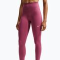 Női leggingsek Nike One pink smoke/white 4