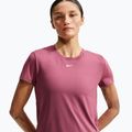 Női edző póló Nike One Classic pink smoke/white 4
