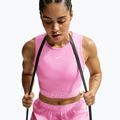 Női póló Nike Pro pink rise/white 4