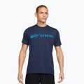 Férfi futó póló Nike Dri-Fit Running T-Shirt midnight navy/light current blue