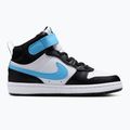 Gyermekcipő Nike Court Borough Mid 2 white/black/arctic green/football blue