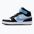 Gyermekcipő Nike Court Borough Mid 2 white/black/arctic green/football blue 2