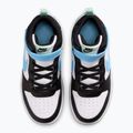 Gyermekcipő Nike Court Borough Mid 2 white/black/arctic green/football blue 4