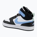 Gyermekcipő Nike Court Borough Mid 2 white/black/arctic green/football blue 3