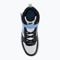Gyermekcipő Nike Court Borough Mid 2 white/black/arctic green/football blue 5
